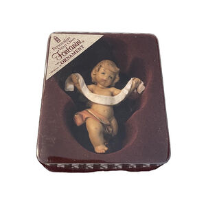 Fontanini Personalize Your Own Ornament Angle Cherub Vintage 1985 Made in Italy
